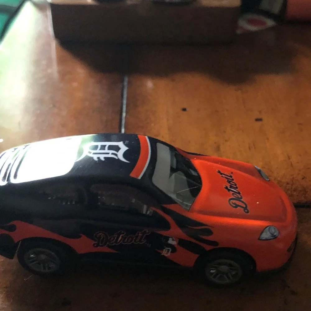 Detroit Orange Toy Sports Car